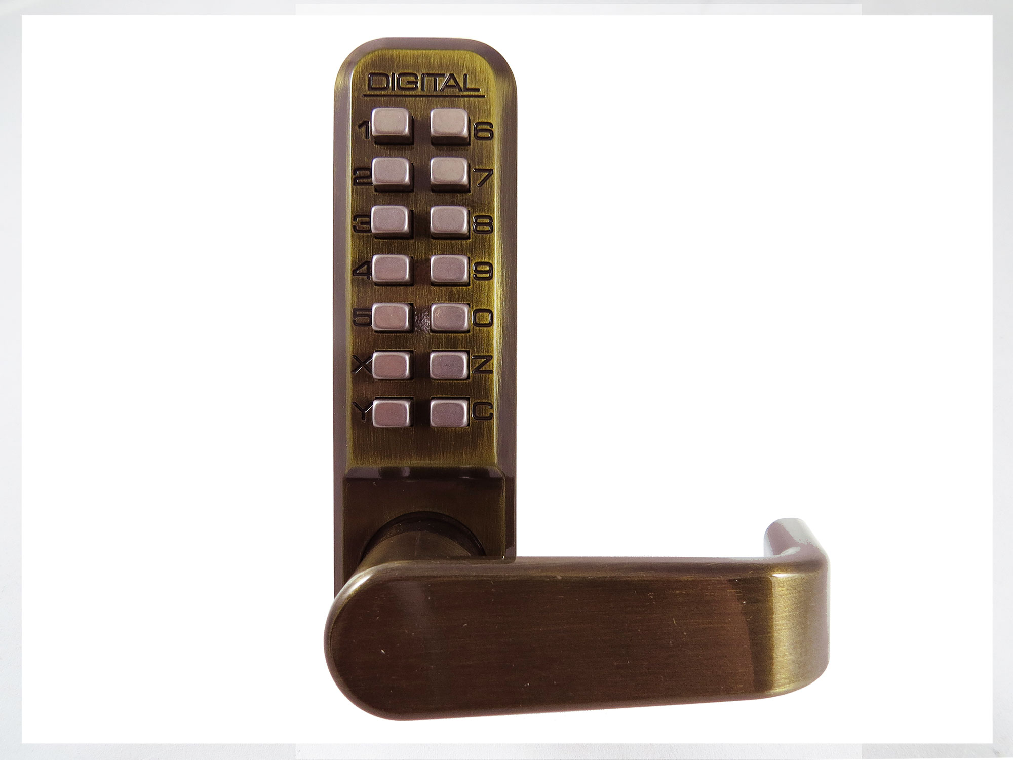 Lockey 2835 Passage Lever-Handle Latchbolt Keypad Lock